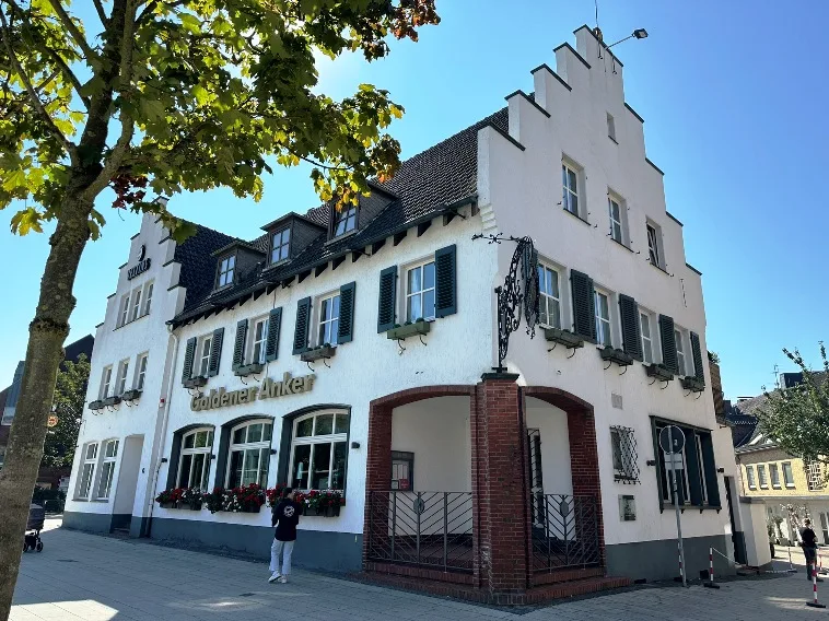 Bestes Restaurant in Dorsten - Außenansicht des Goldenen Ankers – beliebtes Restaurant in Dorsten, bekannt für exzellente Küche und gemütliches Ambiente.